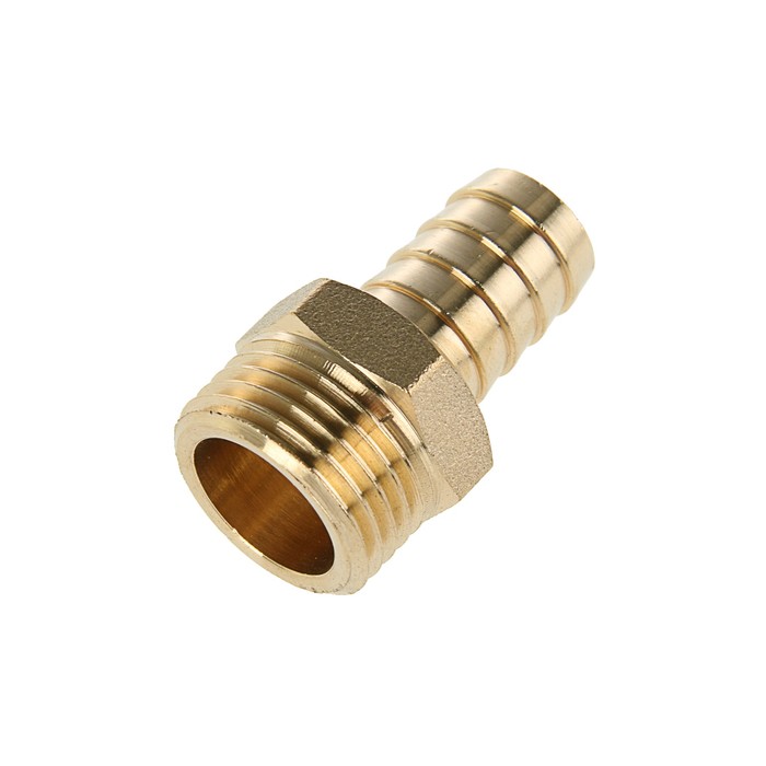 Штуцер JIF, 1/2" х 14 мм, наружная резьба, латунь