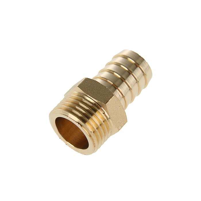 Штуцер JIF, 1/2" х 16 мм, наружная резьба, латунь