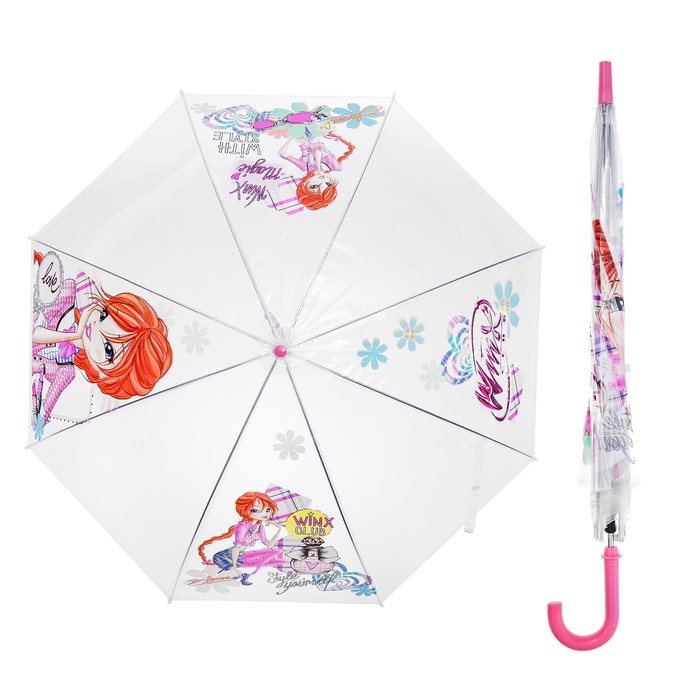 Зонт автоматический "Блум: Магия стиля", R=43см, прозрачный