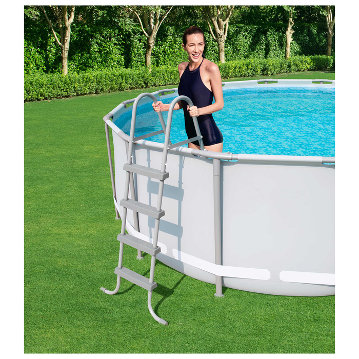 Бассейн каркасн. круг. Power Steel 427х122см,15232 л,ф.нас.,тент,под-ка,лест. (56444)