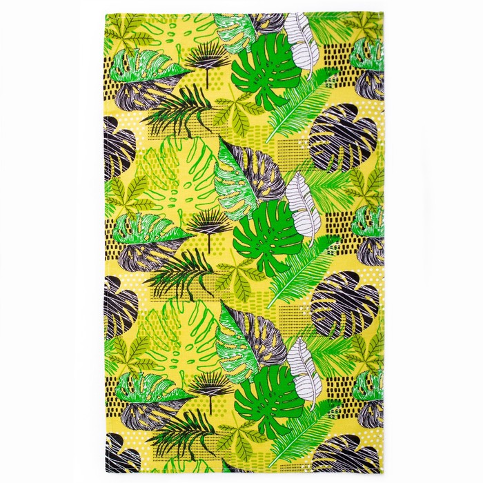 Полотенце "Доляна" Листья 35*60 см, рогожка, 160г/м2, 100% хл