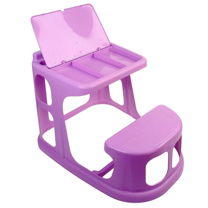 Стол-парта детская с аппликацией, цвет сиреневый, МИКС