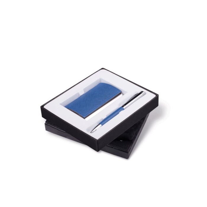 Набор пишущ принадл. GALANT "Prestige Collection", ручка+визитн, синий, подар.упак 141376