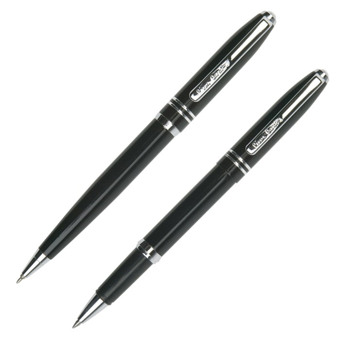 Набор пишущих принадл. PIERRE CARDIN шарик.ручка+ручка-роллер, черн корп. алюминий 142466