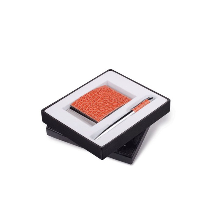 Набор пишущих принадлежностей GALANT Prestige Collection, ручка и визитница, коричневые, в подарочной упаковке