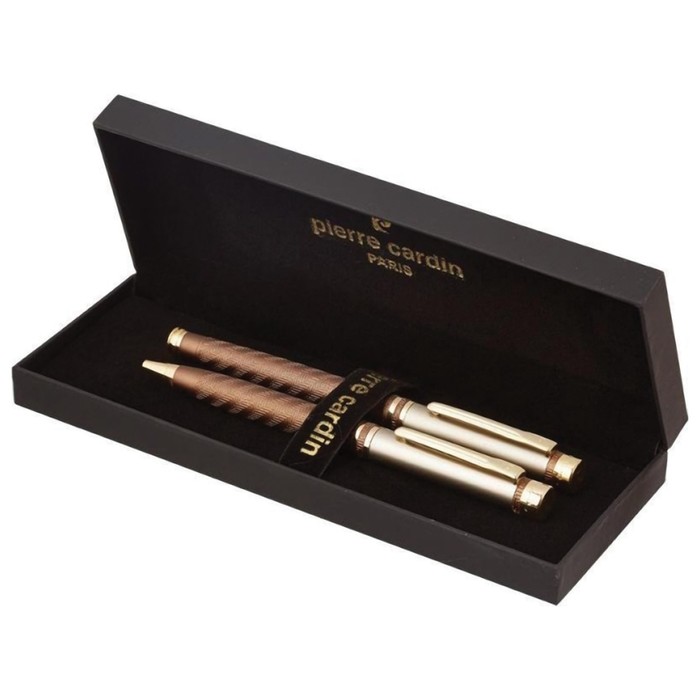 Набор пишущих принадл. PIERRE CARDIN шарик.ручка+ручка-роллер, корич.корп 142465