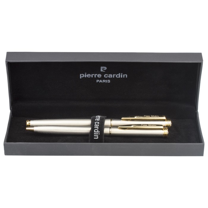 Набор пишущих принадл. PIERRE CARDIN шарик.ручка+ручка-роллер, серебристый корпус 142464