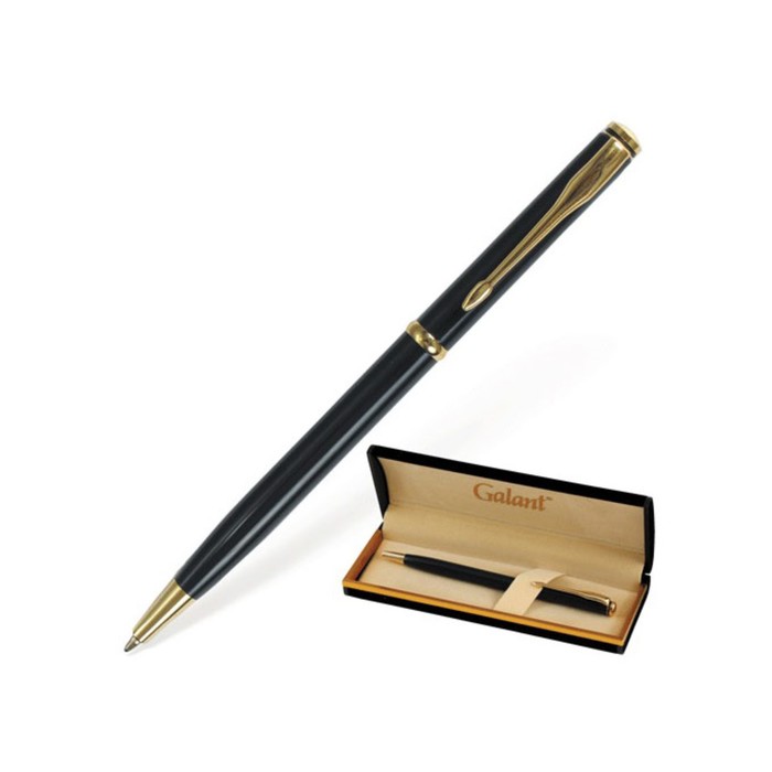 Ручка шариковая подарочная GALANT "Arrow Gold Blue", с зол.деталями, стержень синий 140653