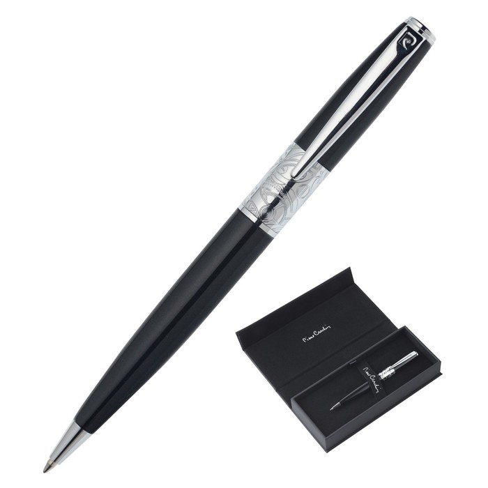 Ручка шариковая PIERRE CARDIN BARON PC2200BP, латунь, лак, хром, стержень синий 142422