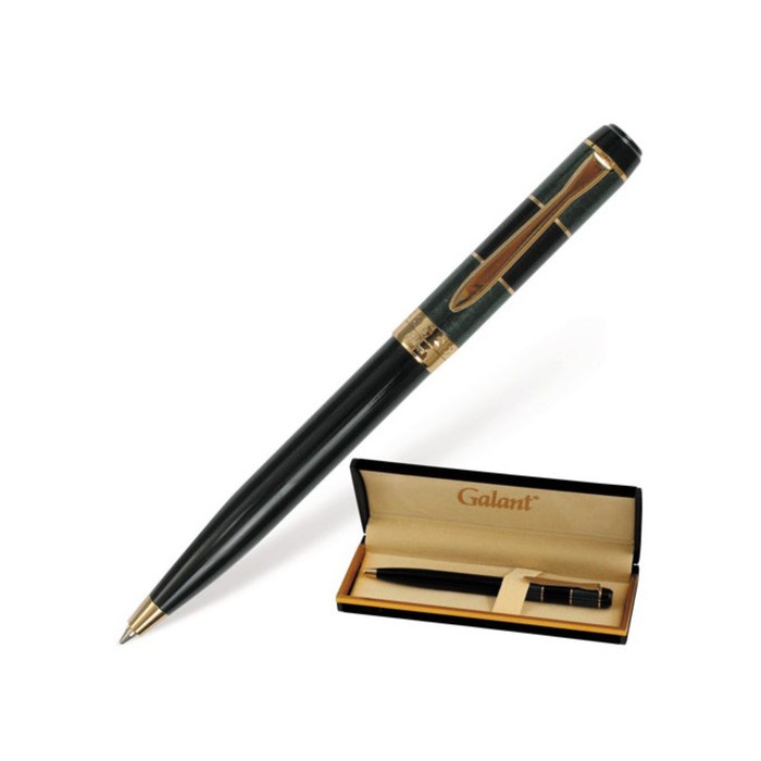Ручка шариковая подарочная GALANT "Granit Green", с золот.деталями, стержень синий 140393