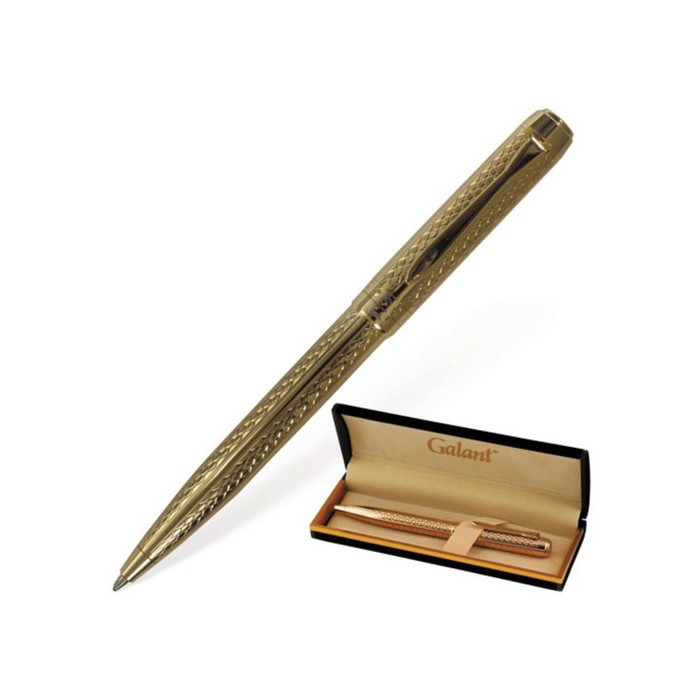 Ручка шариковая подарочная GALANT "Graven Gold", с золот.деталями, стержень синий 140466