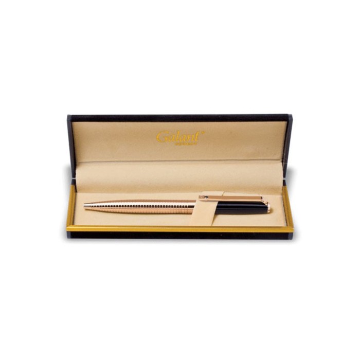 Ручка шариковая подарочная GALANT "Black Melbourne", с зол.деталями, стержень синий 141356