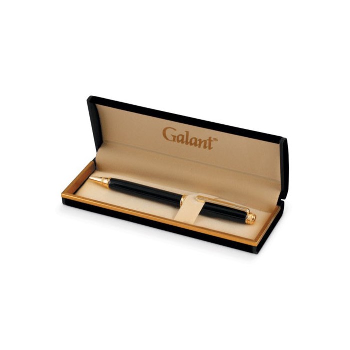Ручка шариковая подарочная GALANT "Black", с золот.деталями, стержень синий 140405