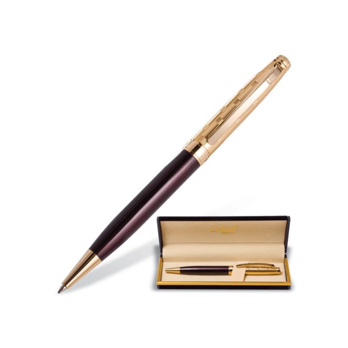 Ручка шариковая подарочная GALANT "Bremen", с золот.деталями, стержень синий 141010