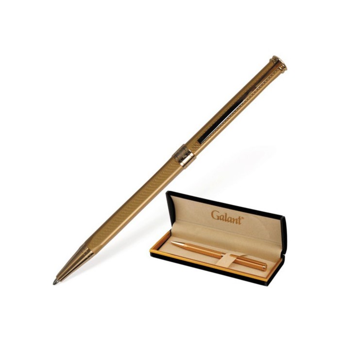 Ручка шариковая подарочная GALANT "Stiletto Gold", с золот.деталями, стержень синий 140527