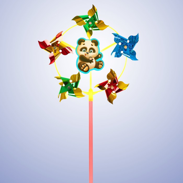 Ветерок с фольгой "Пандочка", 42 см