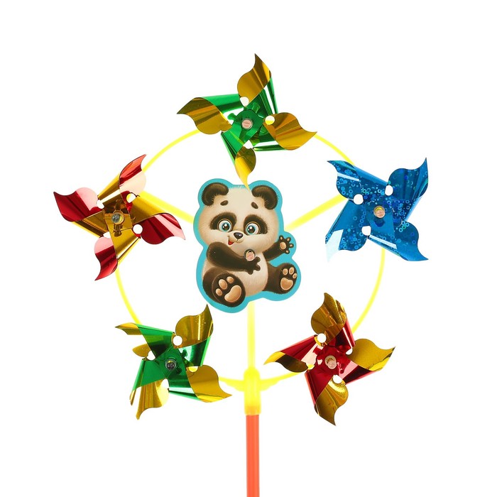 Ветерок с фольгой "Пандочка", 42 см