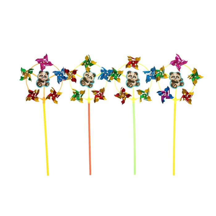 Ветерок с фольгой "Пандочка", 42 см