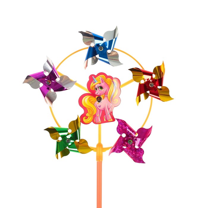 Ветерок с фольгой "Пони", 42 см