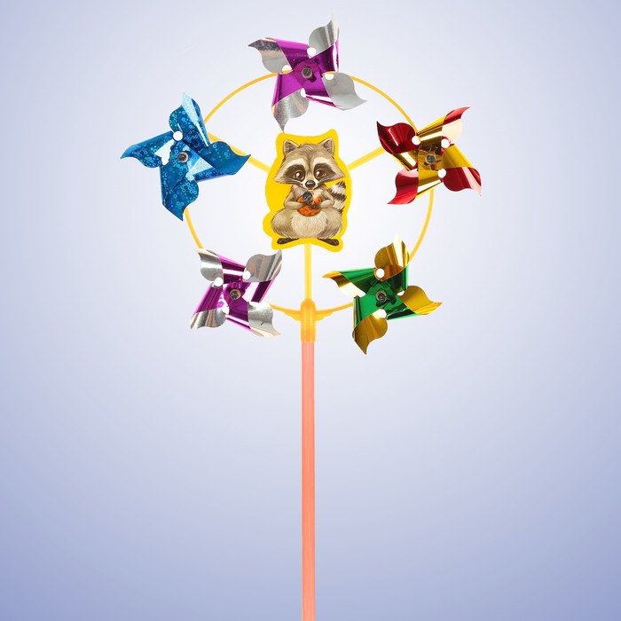 Ветерок с фольгой "Енотик", 42 см