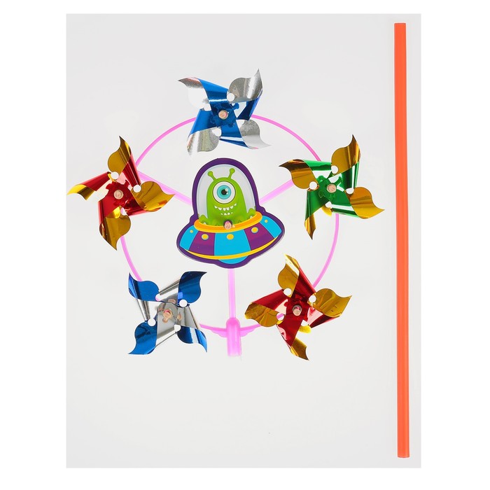 Ветерок с фольгой "Космос", 42 см