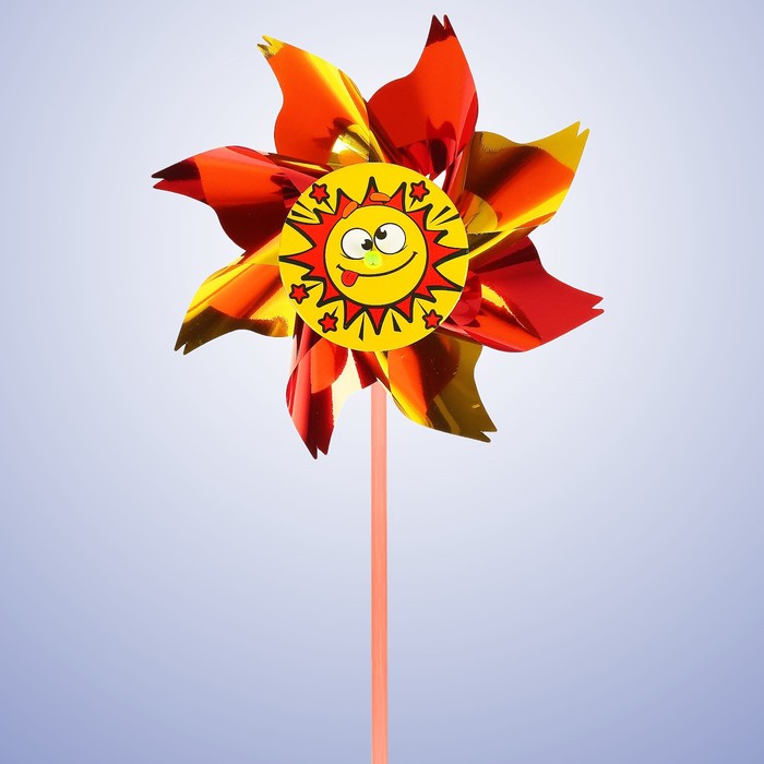 Ветерок с фольгой "Смайл", 36 см