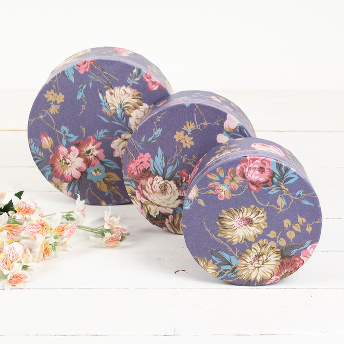 Набор коробок 3в1 "Цветение", 22 х 22 х 10 - 16 х 16 х 8,5 см