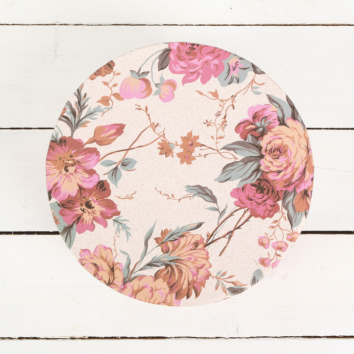 Набор коробок 3в1 "Цветение", бежевый, 22 х 22 х 10 - 16 х 16 х 8,5 см