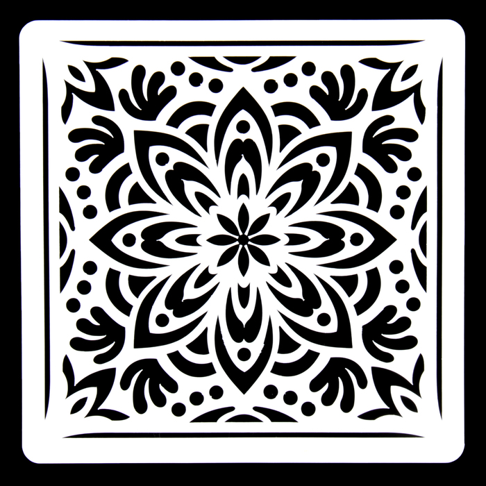 Трафарет пластик "Плитки Азулежу-18" 15х15 см