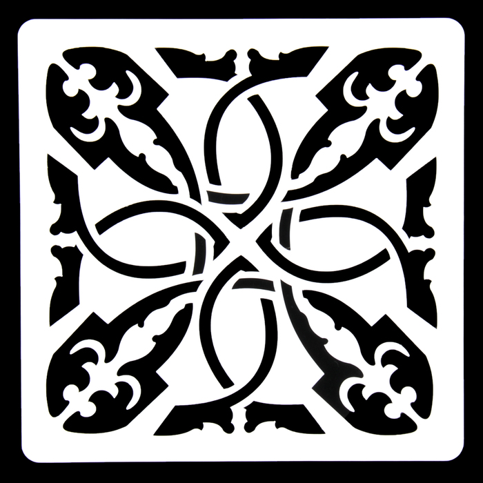 Трафарет пластик "Плитки Азулежу-28" 15х15 см