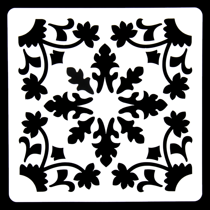 Трафарет пластик "Плитки Азулежу-44" 15х15 см