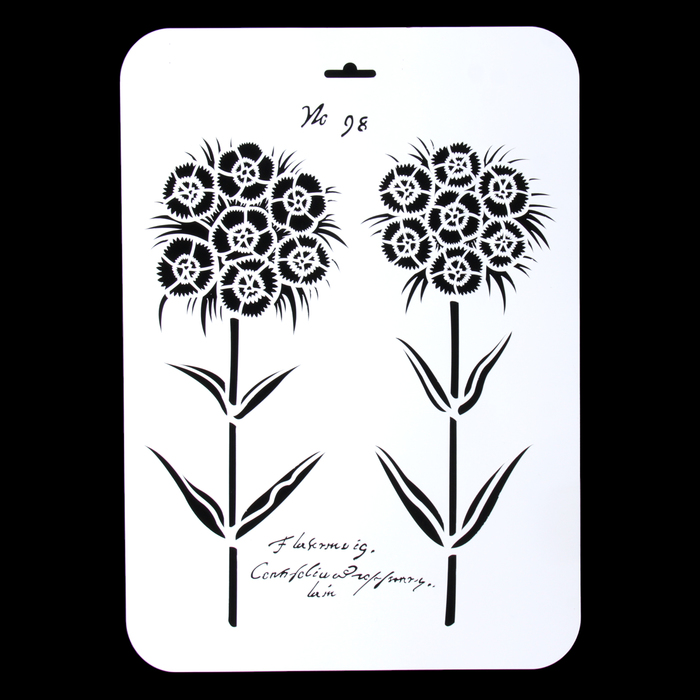 Трафарет пластик "Флора-Винтаж-7" 32х21 см