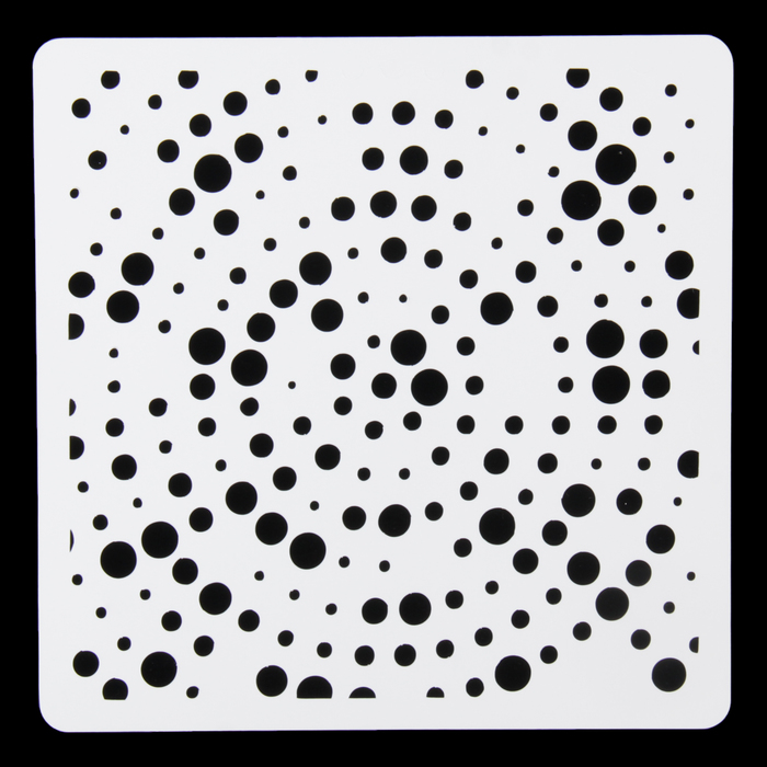 Трафарет пластик "Арт-модуль Пузырьки" 15х15 см