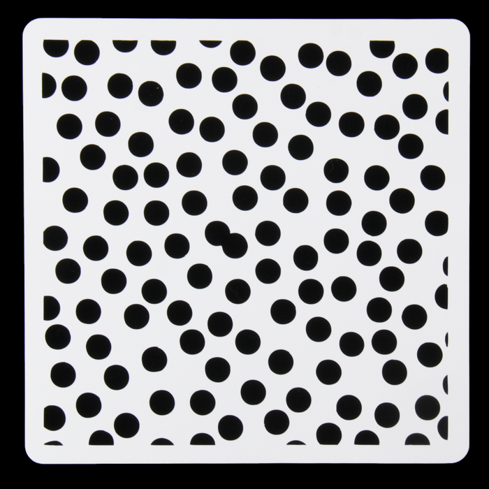 Трафарет пластик "Арт-модуль Кругляшки" 15х15 см