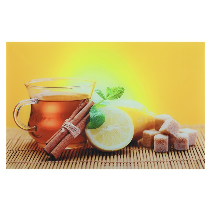 Картина "Чай с лимоном и корицей" 55*35 см