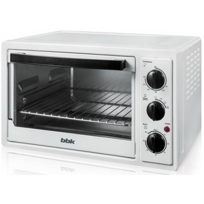 Мини-печь BBK OE1933M, 1300 Вт, 19 л, белый УЦЕНКА