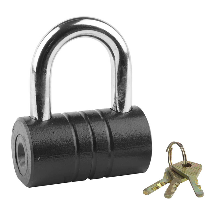 Замок навесной "ЗУБР" МАСТЕР, 82x46 мм, дисковый механизм, ключ 7 PIN