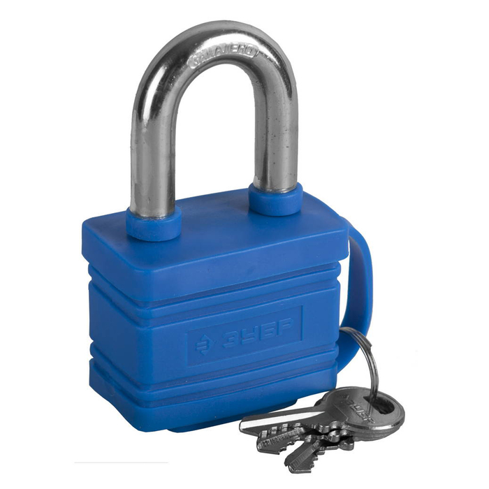 Замок навесной "ЗУБР" ЭКСПЕРТ, 40 мм, всепогодный