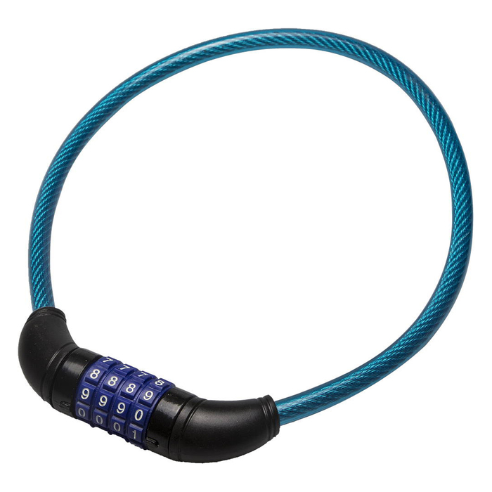 Замок тросовый "ЗУБР" ЭКСПЕРТ, 10х650 мм, кодовый