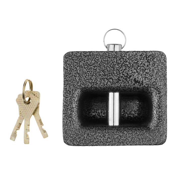 Замок навесной "ЗУБР" МАСТЕР, 85х80 мм, диск. механизм секрета, ключ 7 PIN,