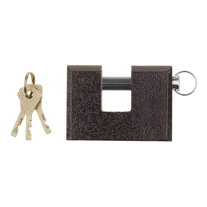 Замок навесной "ЗУБР" МАСТЕР, 90 мм, дисковый механизм, ключ 7 PIN, дужка d=14 мм