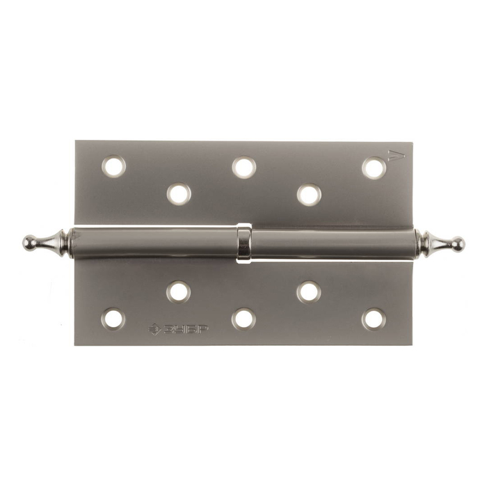 Петля дверная "ЗУБР" ЭКСПЕРТ, 75х63х2,5 мм, разъемная, левая, подшип., мат. никель, 2 шт.