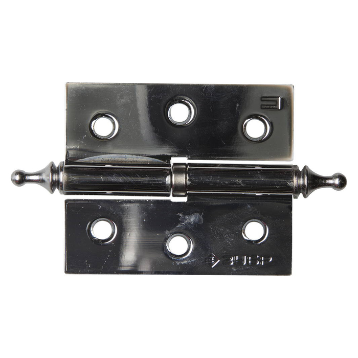 Петля дверная "ЗУБР" ЭКСПЕРТ, 75х63х2,5 мм, разъемная, правая, подшип., цвет хром, 2 шт.