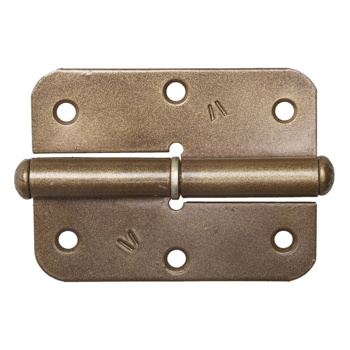 Петля накладная "РОССИЯ" ПН-85, стальная, 85 мм, левая, цвет бронзовый металлик