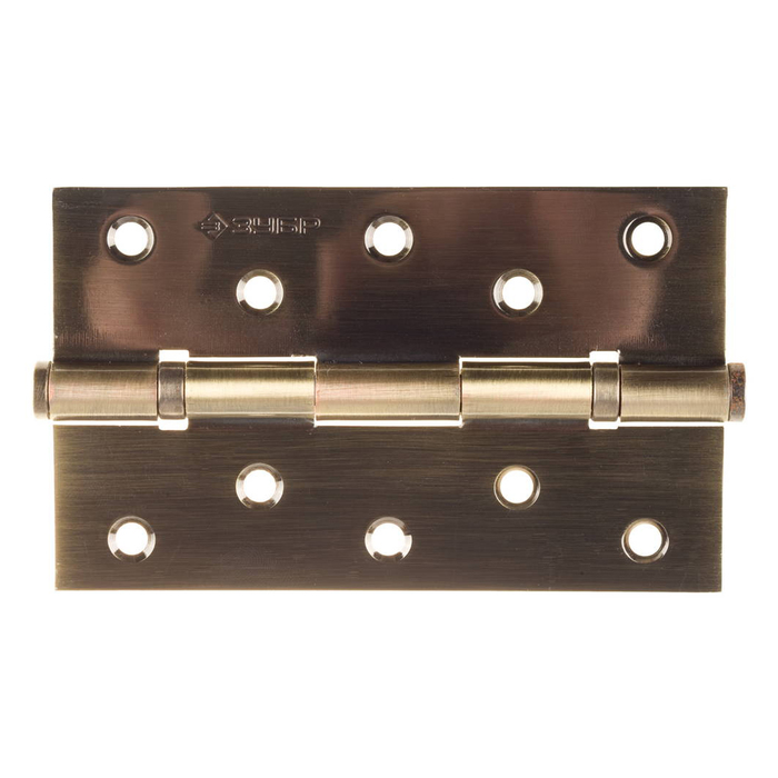 Петля универсальная "ЗУБР" ЭКСПЕРТ, 125х75х2.5 мм, 2 подшипника, цвет латунь,2 шт.