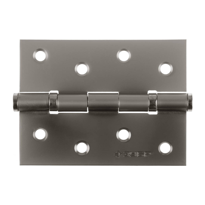 Петля универсальная "ЗУБР" ЭКСПЕРТ, 100х75х2.5 мм, 2 подшипника, цвет мат. никель, 2 шт.