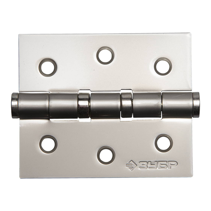 Петля универсальная "ЗУБР" ЭКСПЕРТ, 75х63х2.5 мм, 2 подшипника, цвет мат. никель, 2 шт.