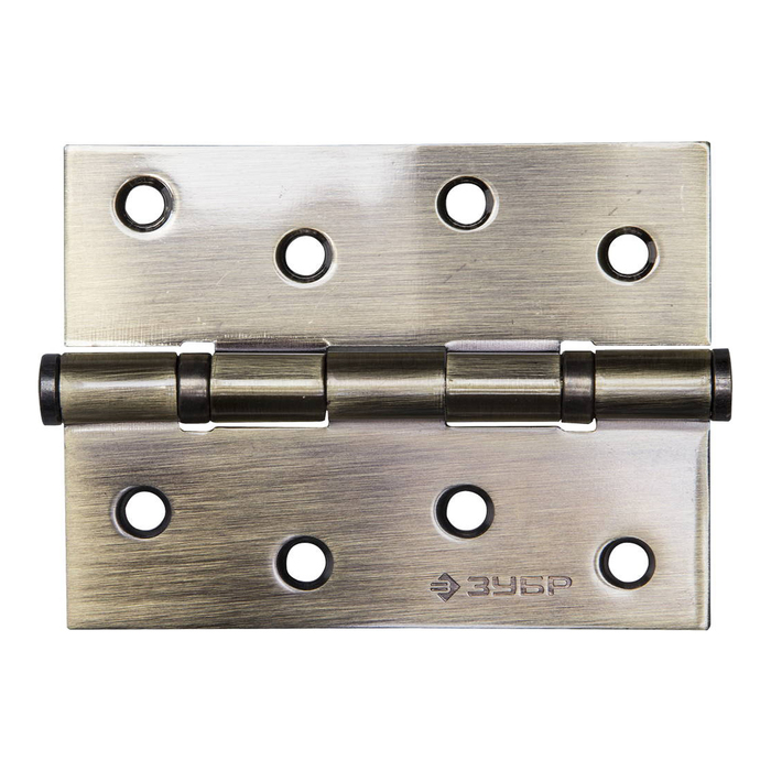 Петля универсальная "ЗУБР" ЭКСПЕРТ, 100х75х2.5 мм, 2 подшипника, цвет ст. латунь, 2 шт.