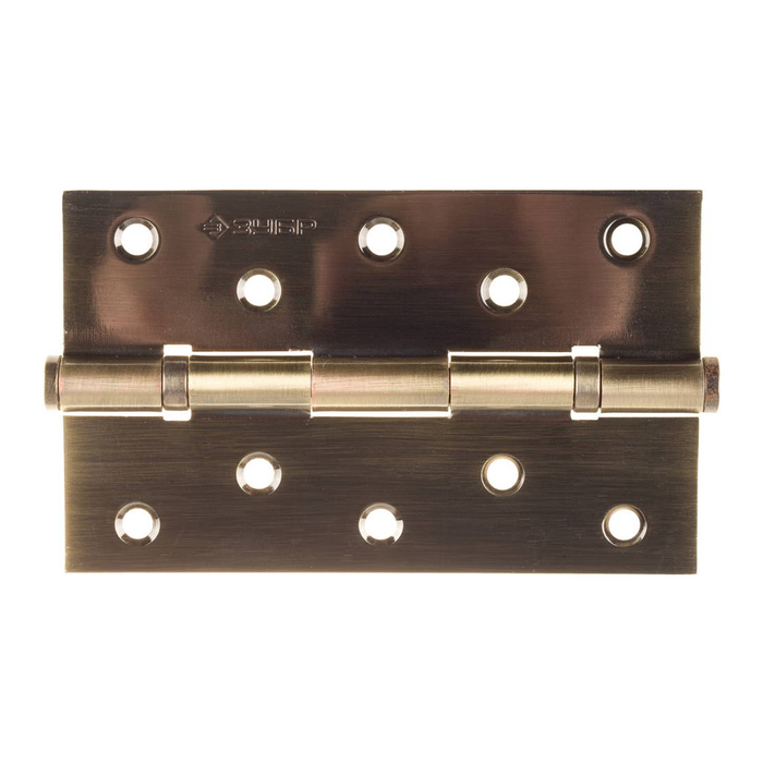 Петля универсальная "ЗУБР" ЭКСПЕРТ, 125х75х2.5 мм, 2 подшипника, цвет ст. латунь, 2 шт.