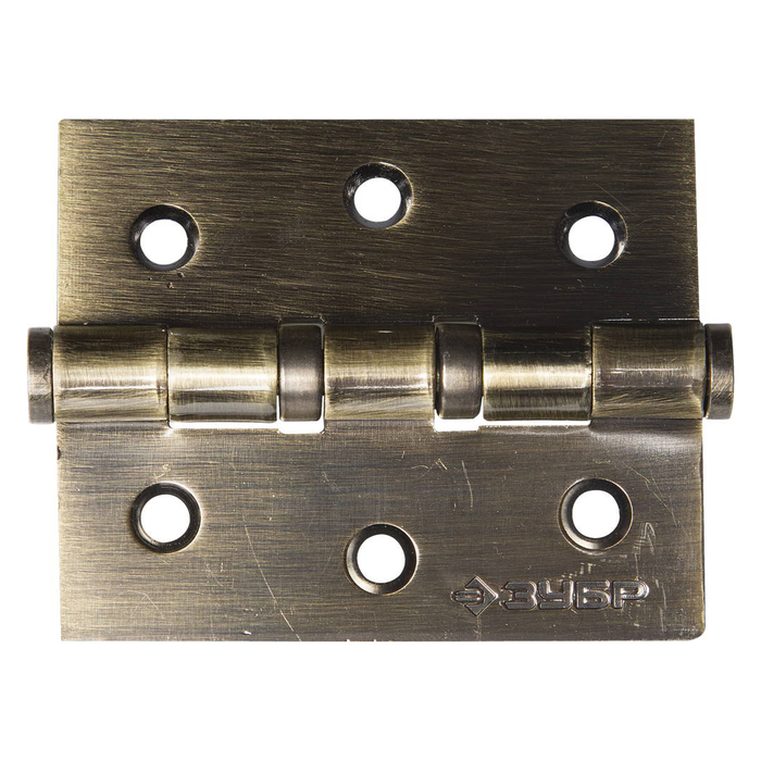 Петля универсальная "ЗУБР" ЭКСПЕРТ, 75х63х2.5 мм, 2 подшипника, цвет ст. латунь, 2 шт.